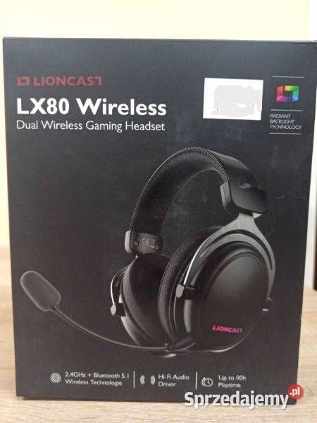 Lioncast LX80 Słuchawki bluetooth Wireless łódzkie Dzietrzkowice