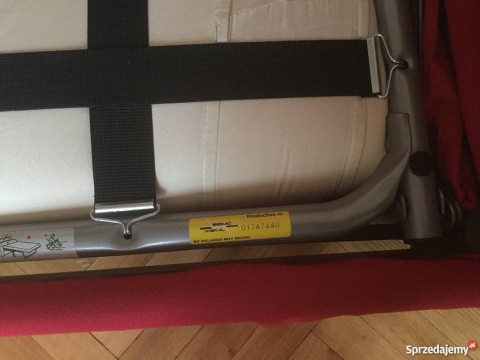 Czerwona sofa kanapa rozkładana EKTORP IKEA Warszawa sprzedam