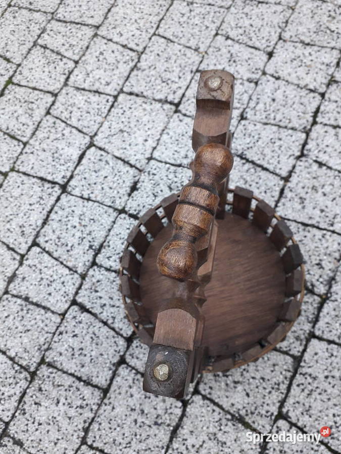 Pojemnik na orzechy z dziadkiem i stojak na wino Warszawa sprzedam