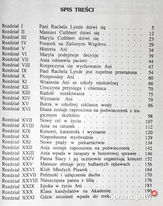 Ania z Zielonego Wzgórza Lucy Maud Montgomery Chełm