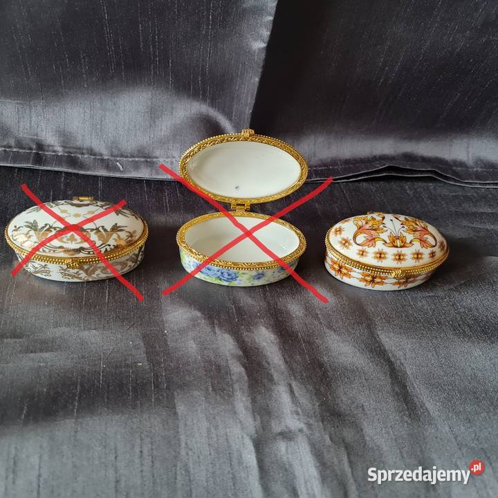 Porcelanowe szkatułkipuzderka1 dekada XXI w 1 Warszawa sprzedam
