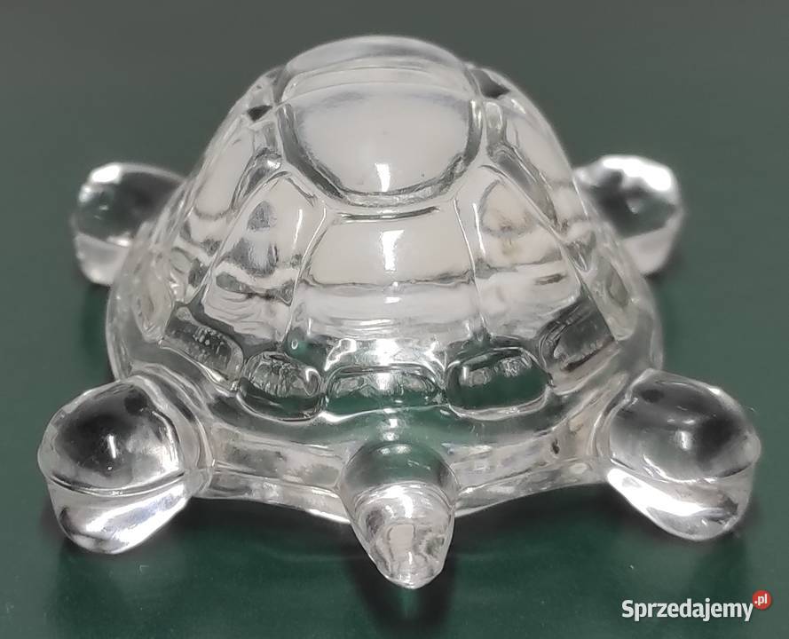 Unikat Huta Szkła Lucyna Żółw z kryształu Warszawa