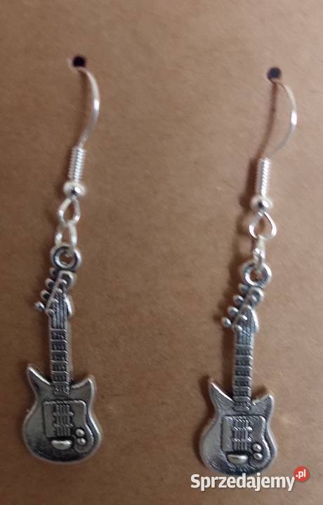 Kolczyki Gitary elektryczne handmade Kolczyki Sosnowiec