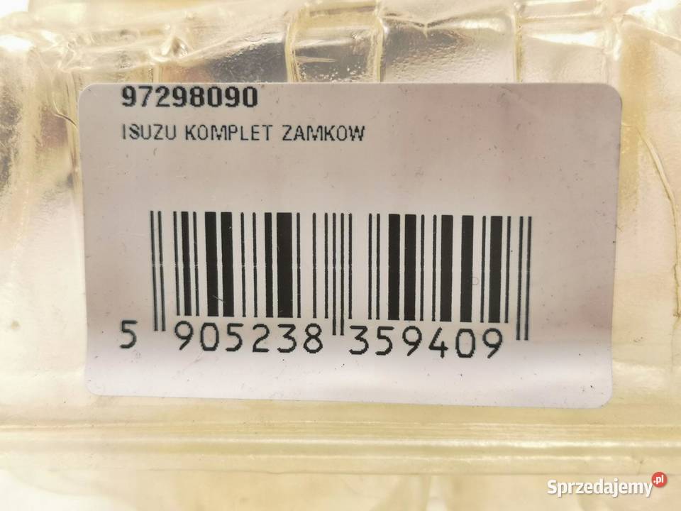 KOMPLET ZAMKÓW ISUZU NOWY ORYGINAŁ 97298090 sprzedam