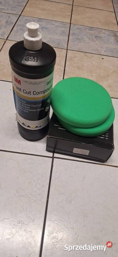 ZestawPasta 3M biały korek 2pady polerskie 3M Mleczka i pasty polerskie Kraków