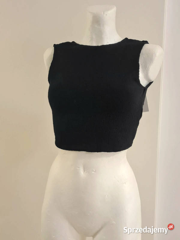 Czarna bluzka wiązana na plecach Nakd Warszawa sprzedam