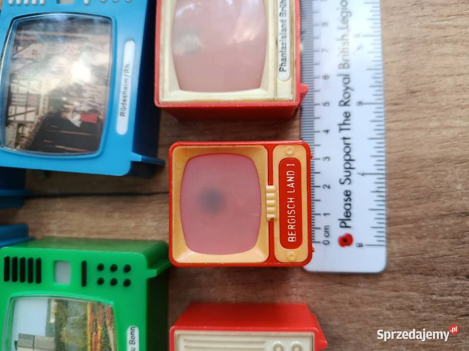 Zabawki szmini telewizorki Plastiskop Niemieckie Choszczno