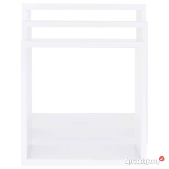Półki ścienne kostki 3 białe MDF WM323949 mazowieckie Warszawa
