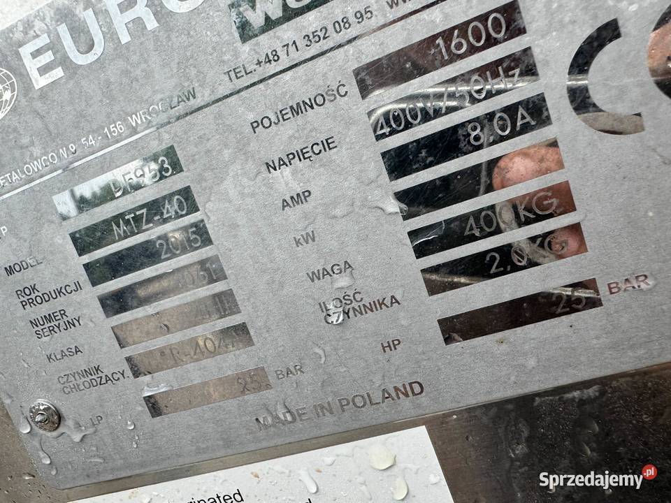 schładzalnik basen zbiornik do mleka 1600L 2015R Myszyniec