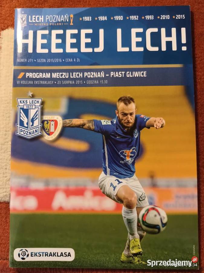6 programów meczowych Heeeej Lech Wronki