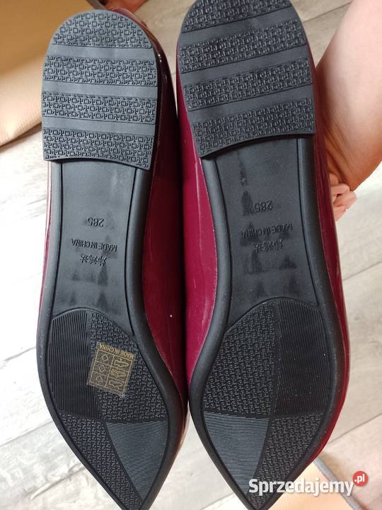 4344 Bordowe baleriny wieczorowe NOWE Balerinki Moda i Styl Kraków