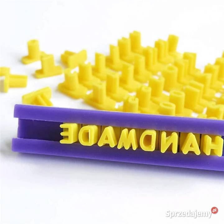 Forma z literami do robienia nadruku na Płock