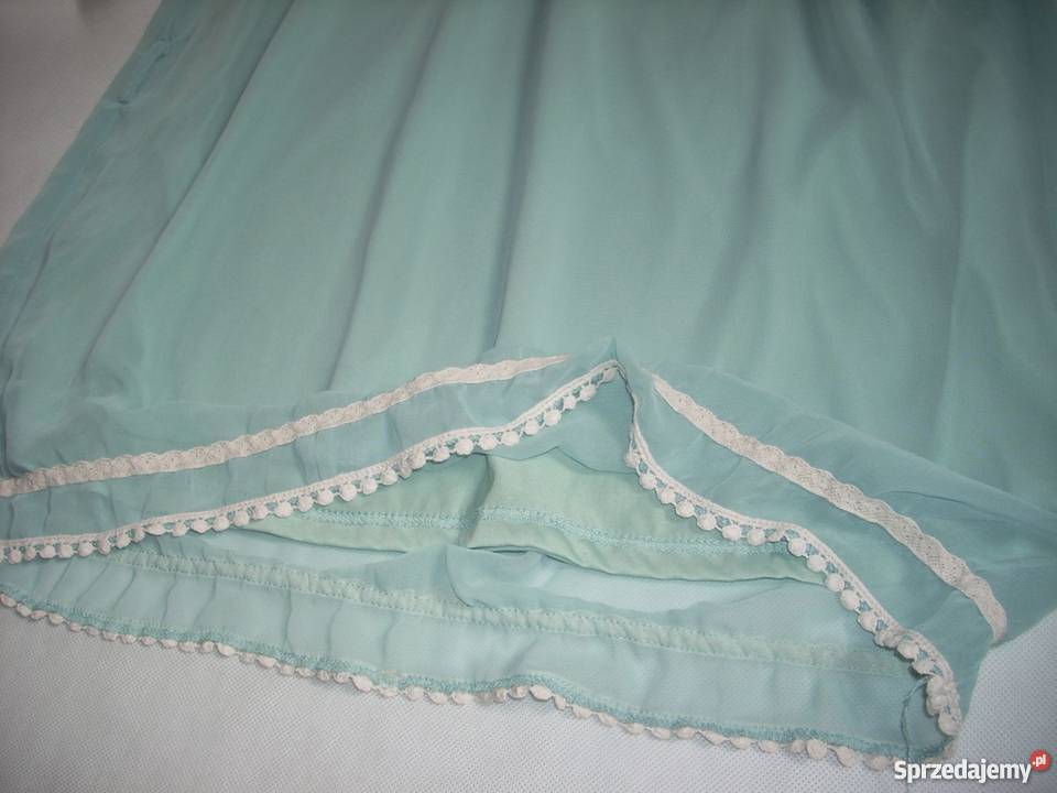 Tunika Hiszpanka miętowa j NOWA 38 40 M L