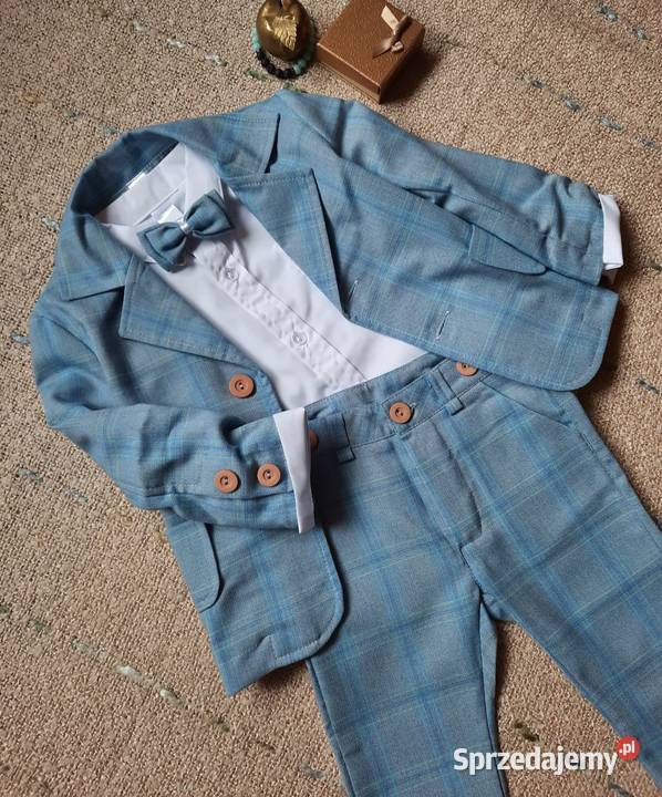 Garnitur niebieski 4czesciowy chłopca Folletti Lublin