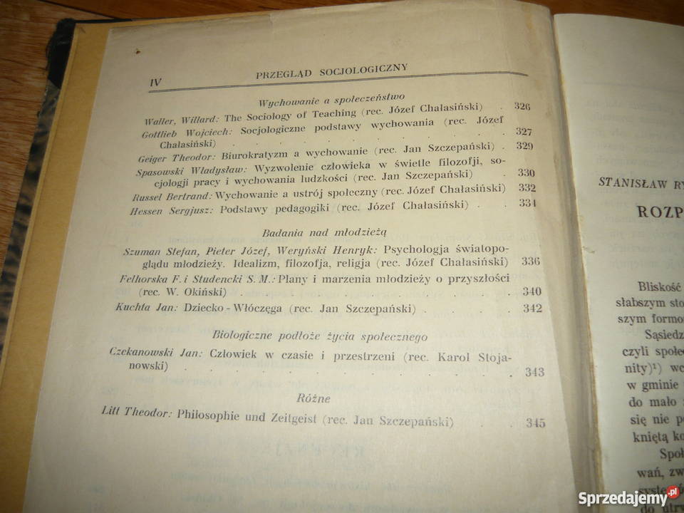 Przegląd socjologiczny Tom 3 1935 Nowy Sącz