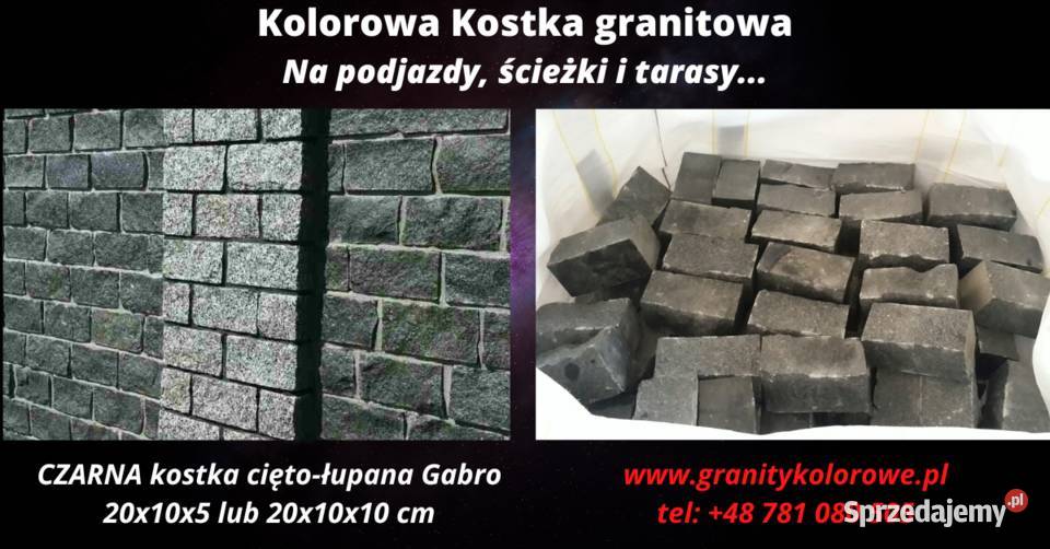 BLOCZEK murowy Ogrodzeniowy CZARNY z Kamienia Warszawa