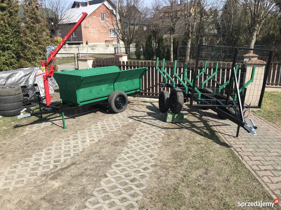Przyczepa do quada hds dźwig kiprowana lesna na pełny VAT Olkusz