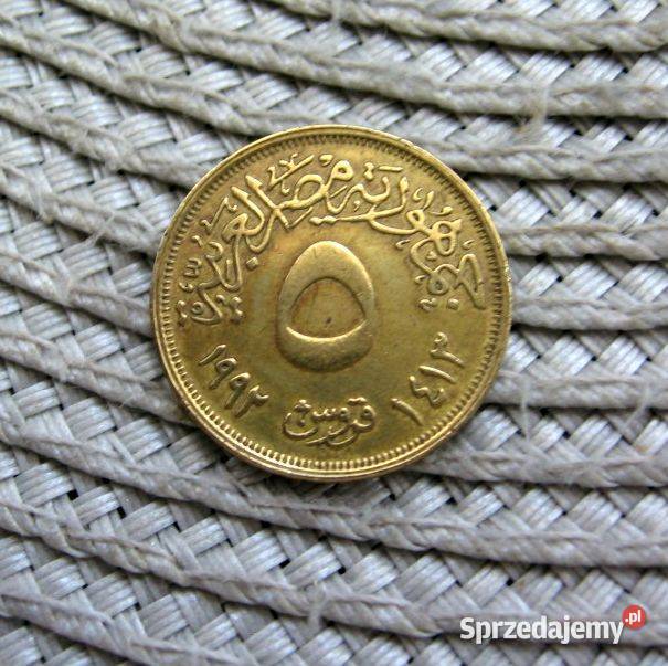 Egipt 5 Piastrów 1992r Kalisz