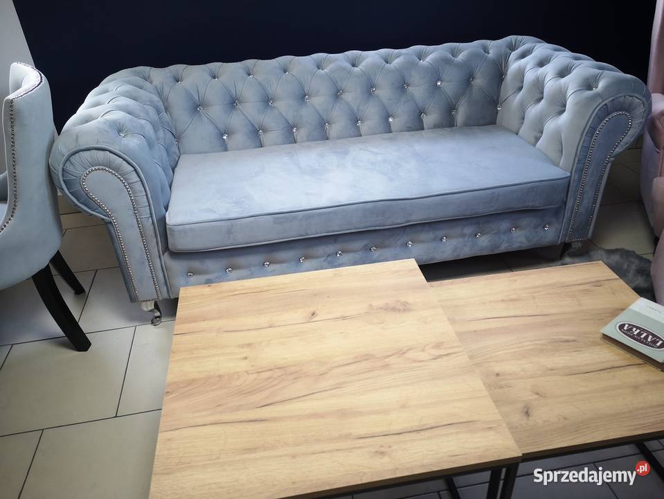 Sliczny Komplet Glamour Salon Stół i Krzesła Warszawa