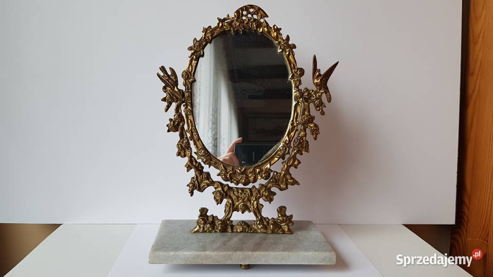 Stare mosiężne lusterko 4 mosiądz Pozostałe Dąbrowa Górnicza