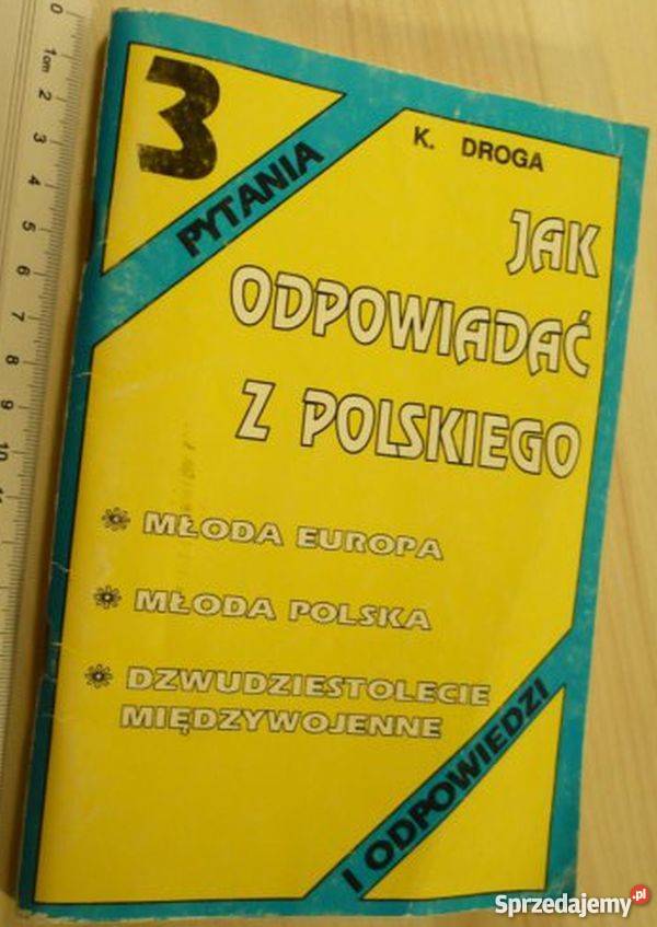 ODPOWIADAĆ Z POLSKIEGO 3 KDROGA kompendium, repetytorium, opracowanie Kultura i Rozrywka Grudziądz