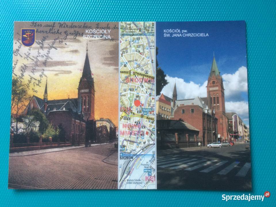 916 Kościoły Szczecina Widok Z Lat 1922 I 2005 Szczecin