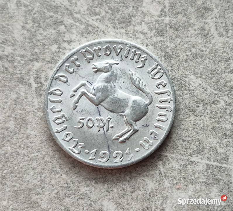 58 NIEMCY WESTFALIA 50 Pfennig 1921 r Stein