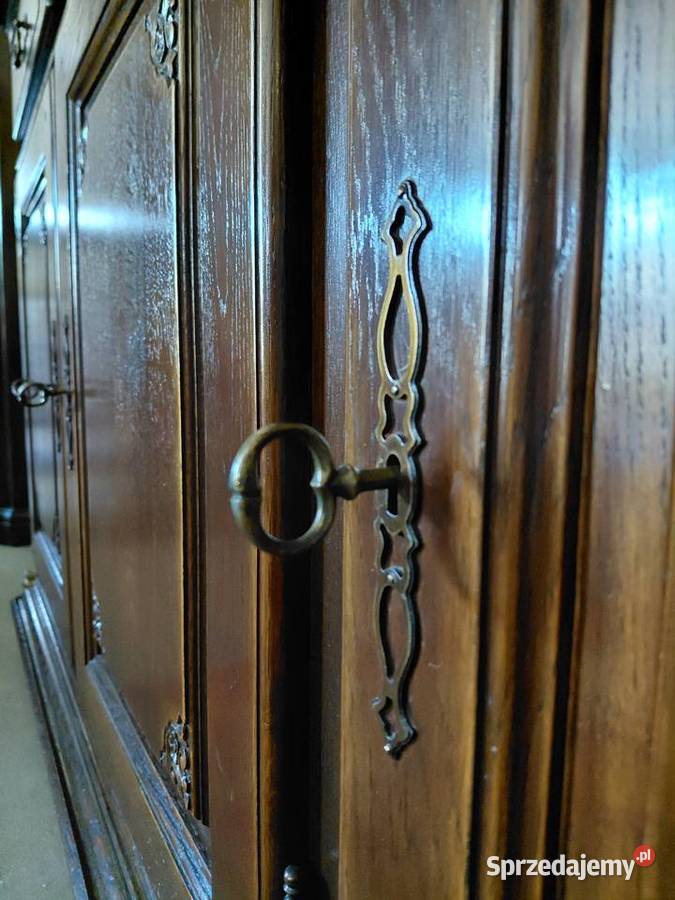 Stylowa komoda bufet z litego drewna dębowego Białystok