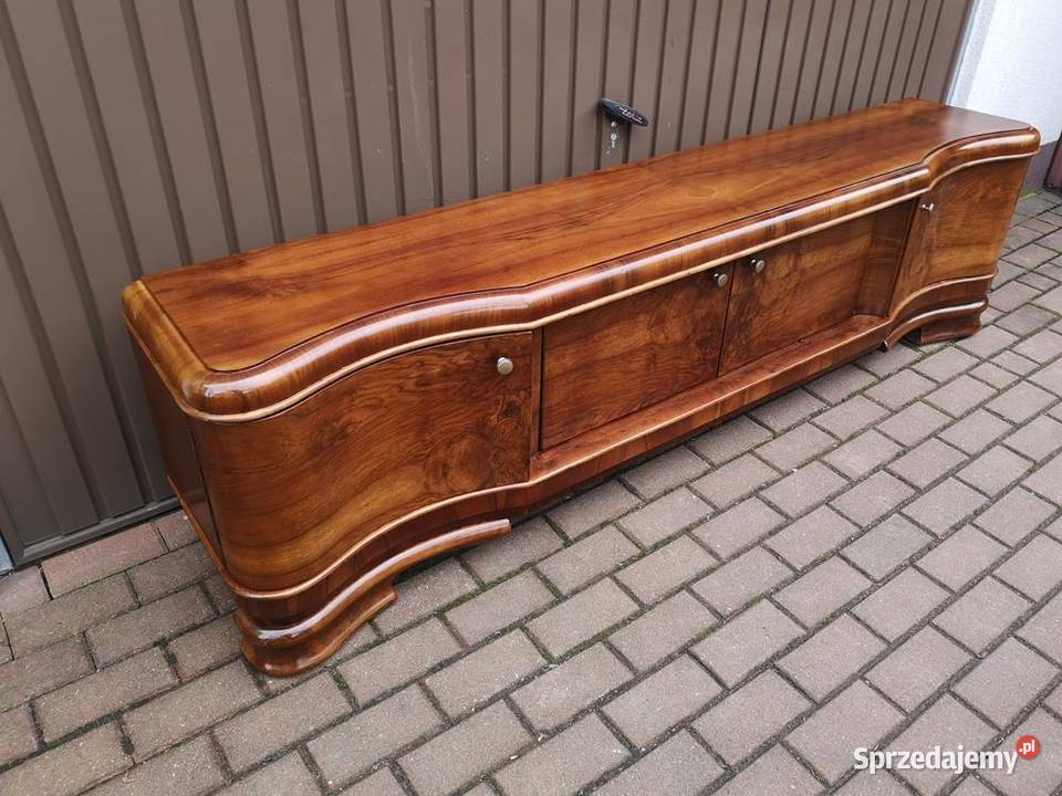 Komoda ARTDECO Orzech Unikatowa Niska RTV Stara wielkopolskie Swarzędz