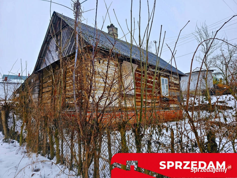 Drewniany dom z dużą działką pole sad las lubelskie Karczmiska Pierwsze