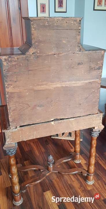 Kabinet barokowy intarsjowany koniec XVIII wieku Orneta