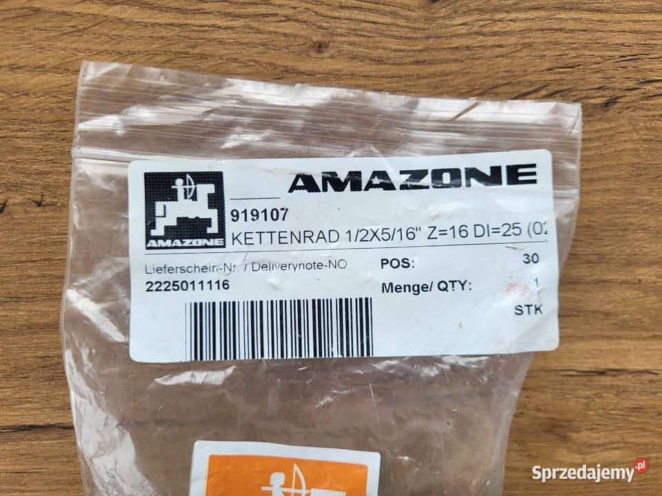 AMAZONE 919107 ZĘBATKA NAPĘD MIESZADŁA Do rozsiewaczy i rozrzutników Żerków