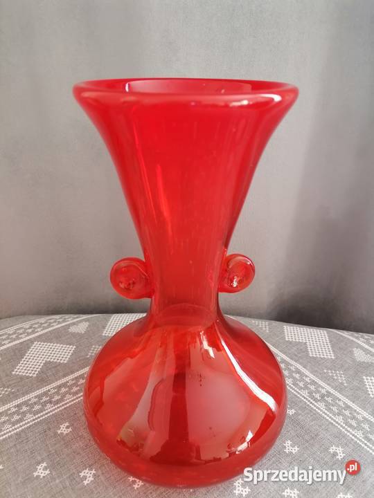 Wazon szklany Tarnowiec PRL Wałbrzych