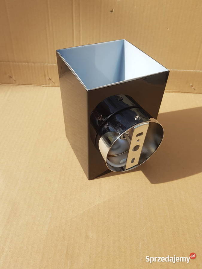 Klosz do lampy MURANO GLASS czarny kinkiet G9