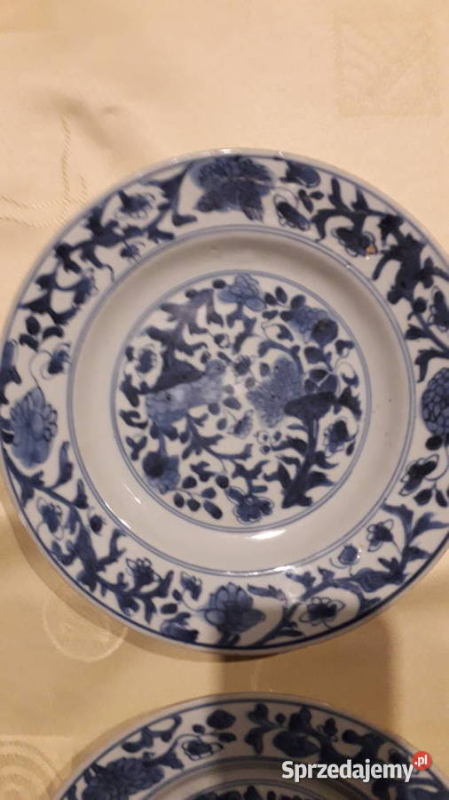 dwa stare chińskie talerze Szczecin