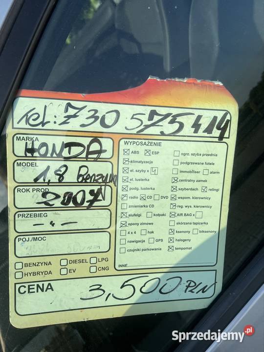 Honda civic nieuszkodzony Suwałki sprzedam
