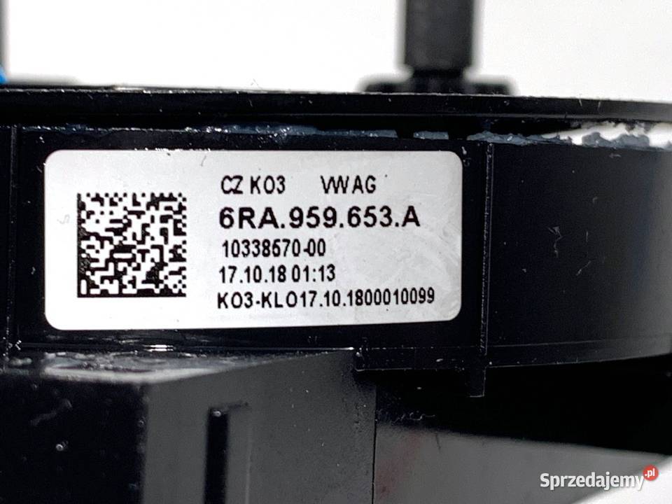 TAŚMA AIRBAG SKODA RAPID 6RA959653A Hatchback osobowe