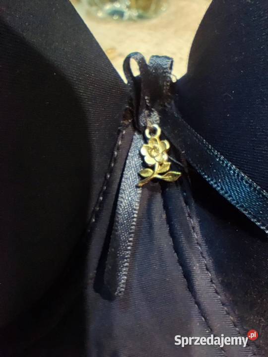 Biustonosz TEYI granatowy PUSH UP 85B Miseczka B Piaseczno