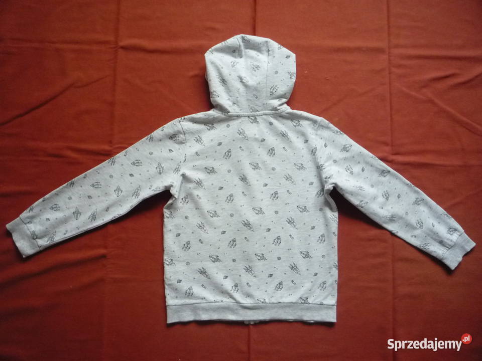 Sinsay 134 Szara bluza z kapturem Rakiety Nowa szary/srebrny Szczecin