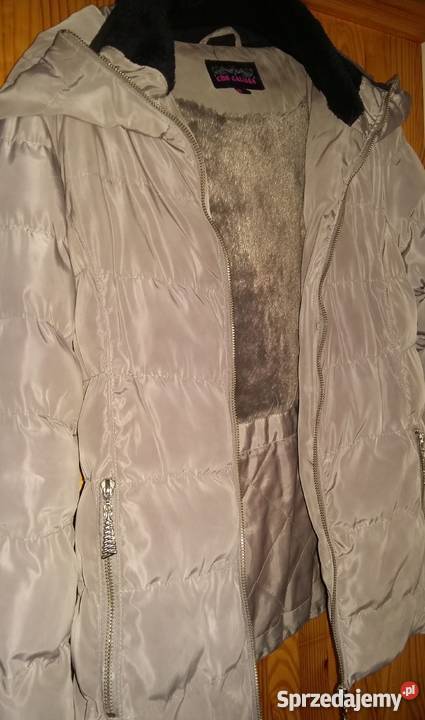 Kurtka zimowa S beżowa Łódź sprzedam