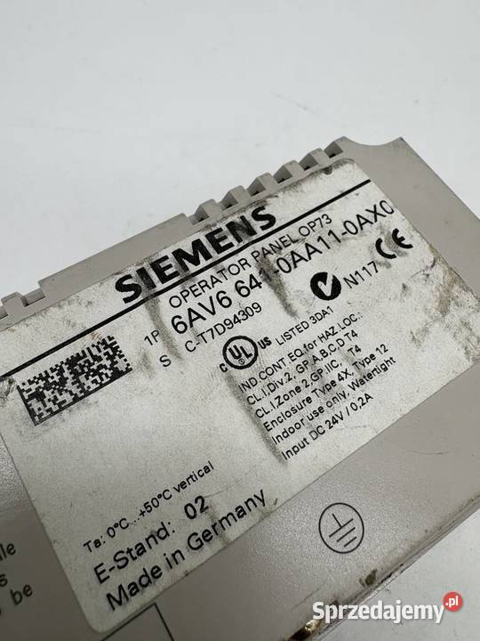 Siemens 6AV6 6410AA110AX0 HMI Panel Warszawa