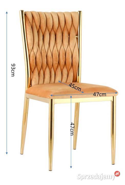 Miodowe Krzesło Tapicerowane Mia Wysyłka 24H sprzedam