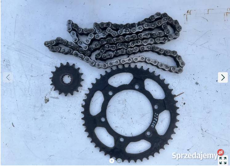 Zębatki łańcuch komplet Kawasaki ZZR 600 wielkopolskie Ostrów Wielkopolski