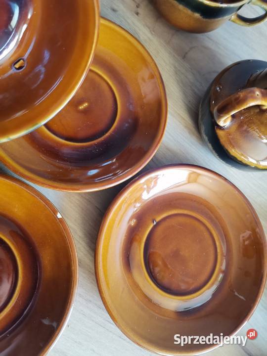 Stary serwis kawowy Agat porcelit Mirostowice Siemianowice Śląskie