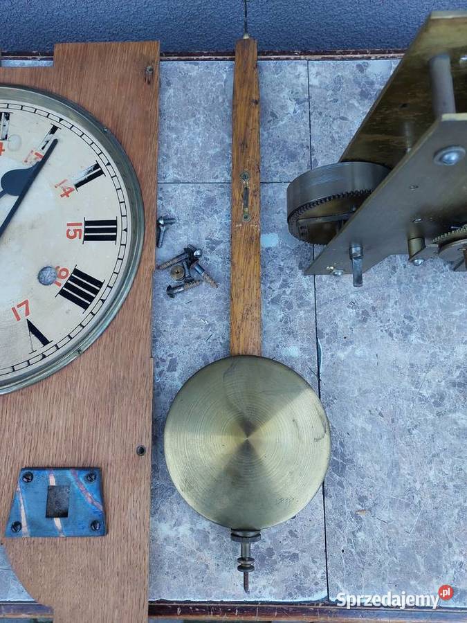 502 Mechanizm starego zegara fabrycznego czasu pomorskie Tczew sprzedam