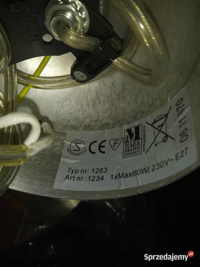 Lampa wisząca stal nierdzewna Wyposażenie wnętrz Wrocław