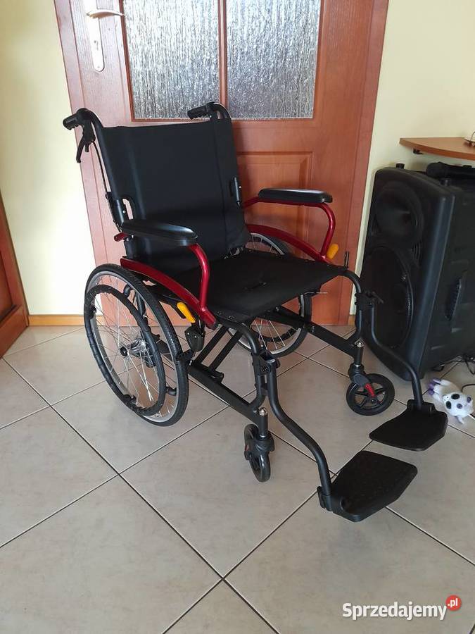 Wózek inwalidzki lekki aluminiowy składany lubuskie Gorzów Wielkopolski sprzedam
