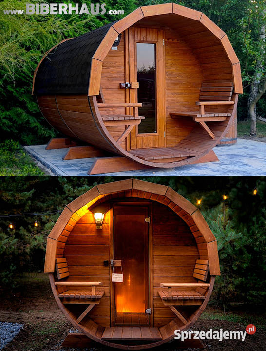 SAUNA Ogrodowa 300 OKNO 100 PRZEDSIONEK Beczka Nowy Targ