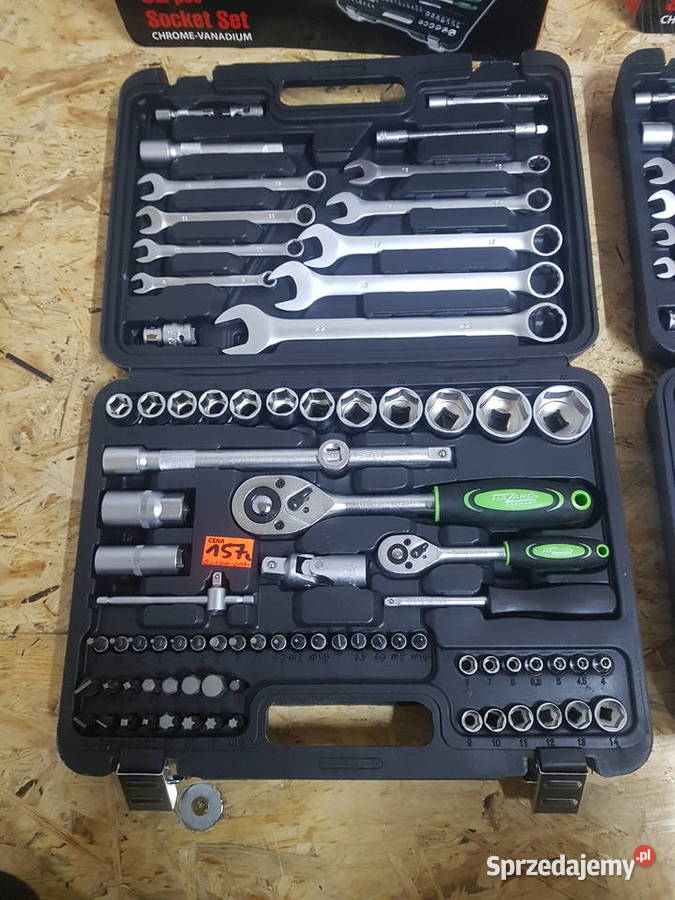 Klucze zestaw 82 PCS HAZARD nasadowe z płaskimi Głogowa