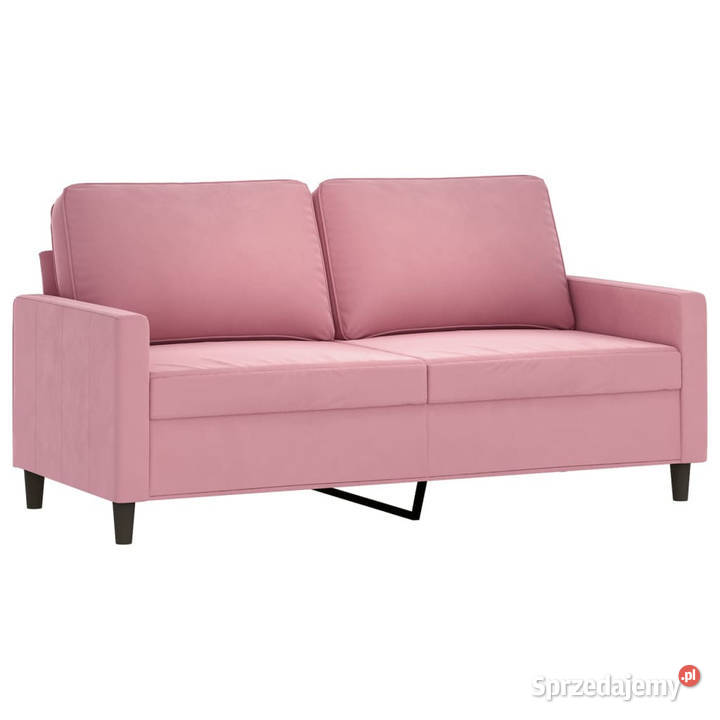 Sofa 2osobowa różowy 140 tapicerowana aksamitem mazowieckie Warszawa